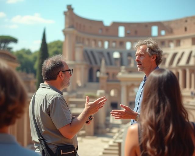 Guida che spiega la storia del Colosseo